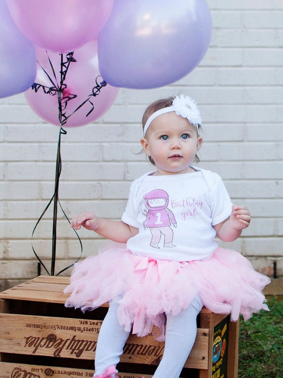 Pink Astronaut Number Birthday Girl Baby Girl Space Party Outfit Numbered Outer Space Birthday Shirt Astronaut Shirt Costume Two the Moon Etsy