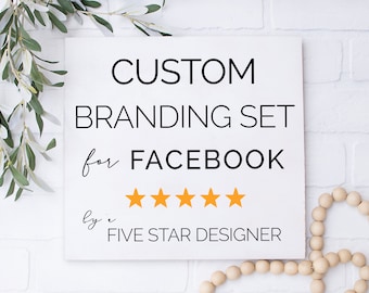 Custom Branding Set For Facebook, Facebook Business Page Design, Facebook Cover Photo, FB Profile Photo, Facebook Profile Picture, Marketing