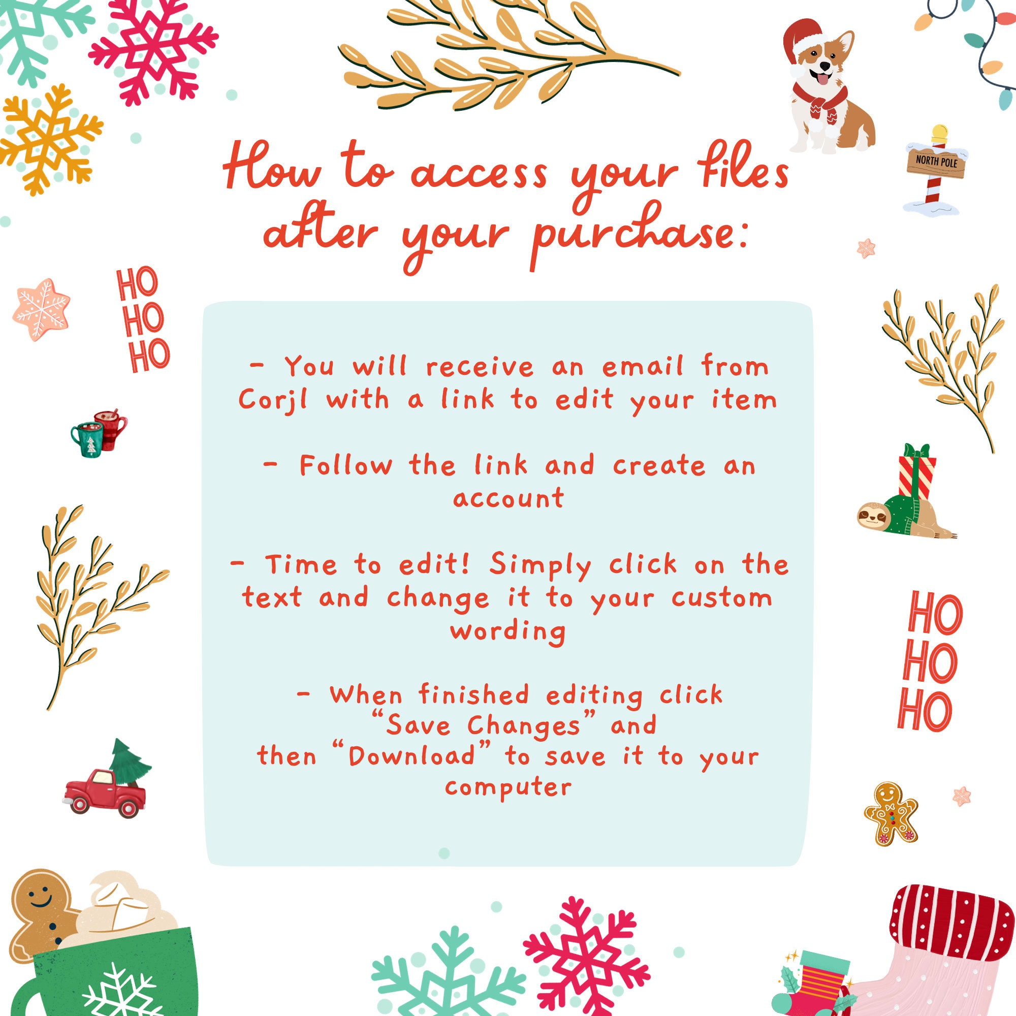 EDITABLE Kids Christmas Wish List, Printable Gift Wish List, Children’s ...