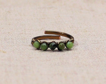 Dainty Simple Adjustable Jade Ring