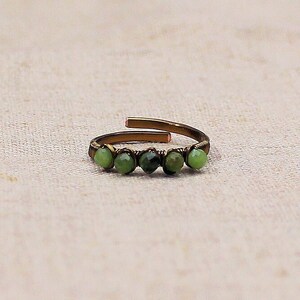 Dainty Simple Adjustable Jade Ring