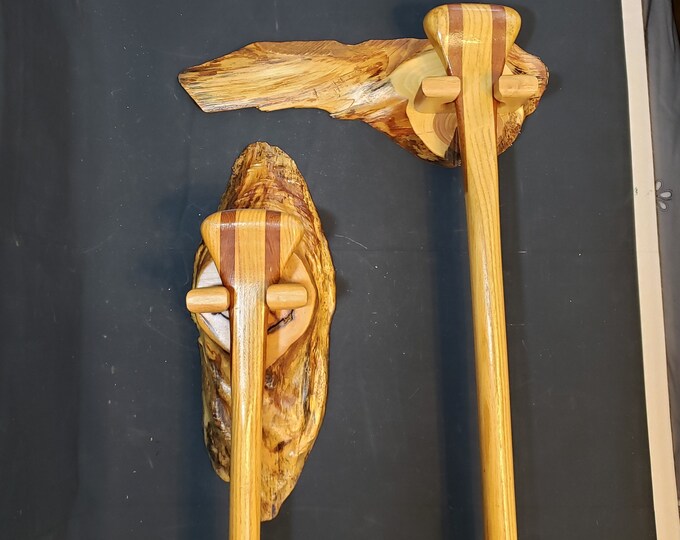 Canoe Paddle Display Rack / Hanger Wall Mount Rustic Etsy