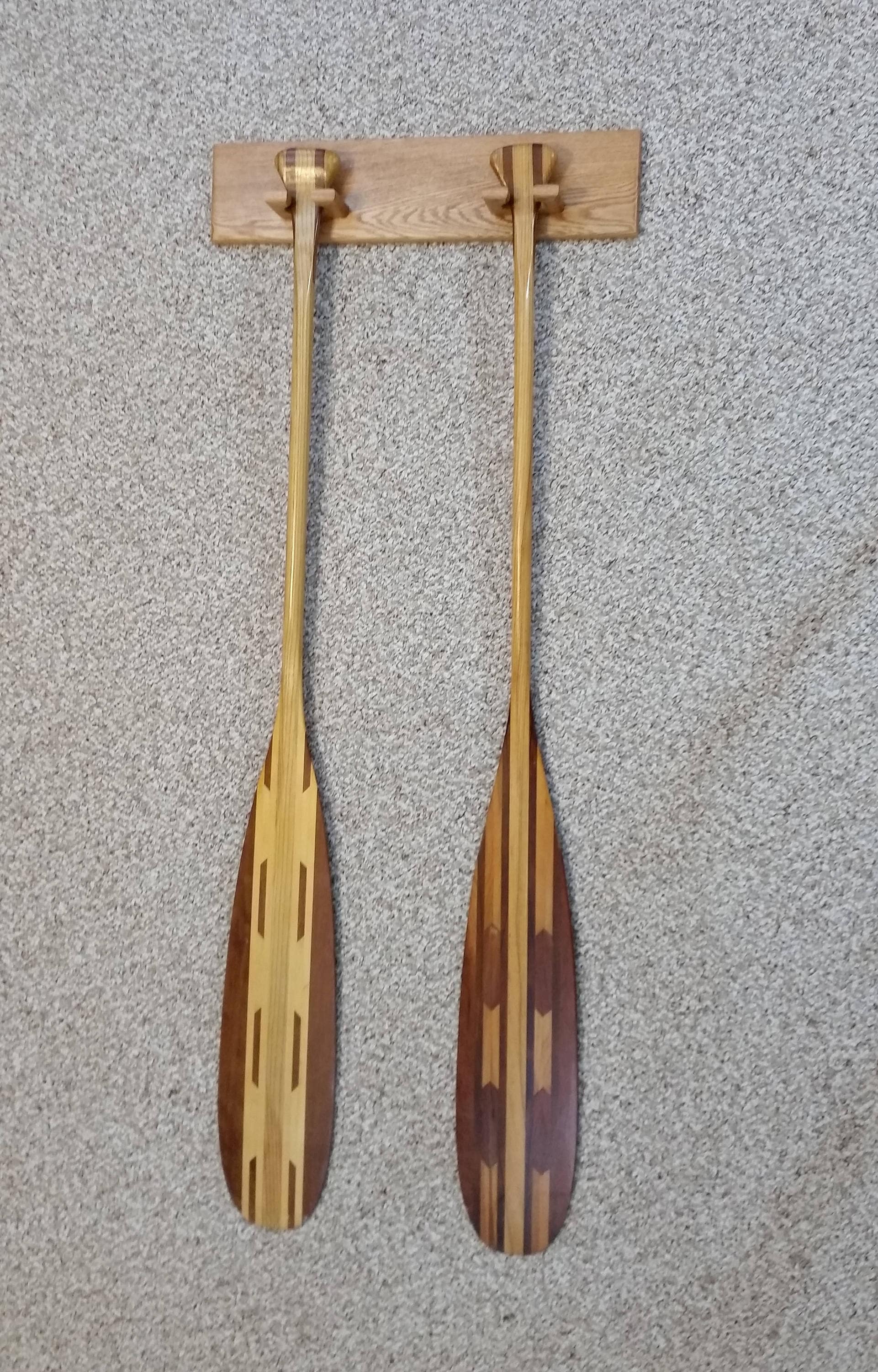 Canoe Paddle Display Rack / Hanger Wall MountSolid Hardwood Etsy