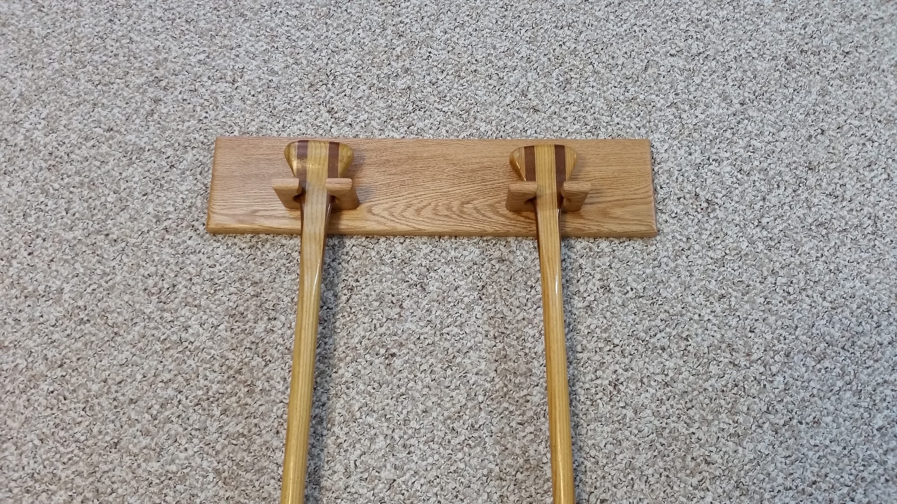 Canoe Paddle Display Rack / Hanger Wall MountSolid Hardwood Etsy