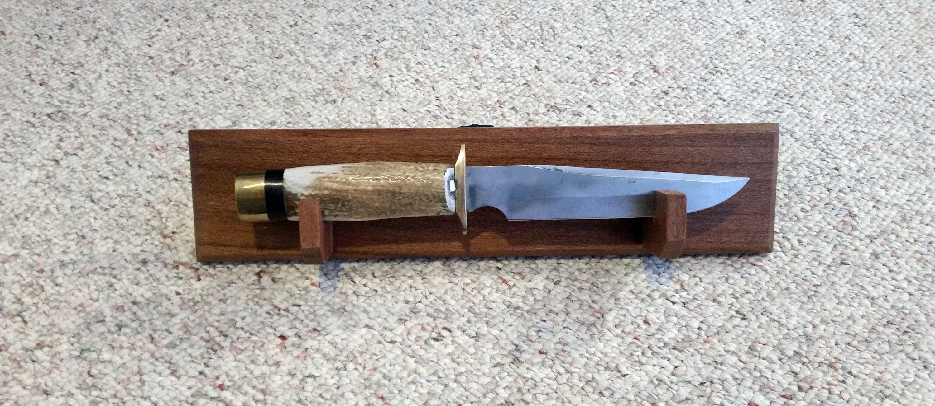 Made to Order Wood Knife Display Stand Wall Mount Hand Made Etsy