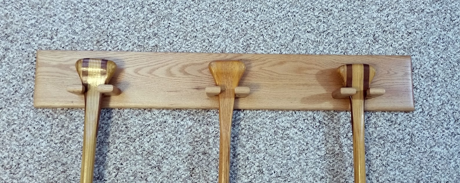 Canoe Paddle Display Rack / Hanger Wall Mountsolid Hardwood Etsy