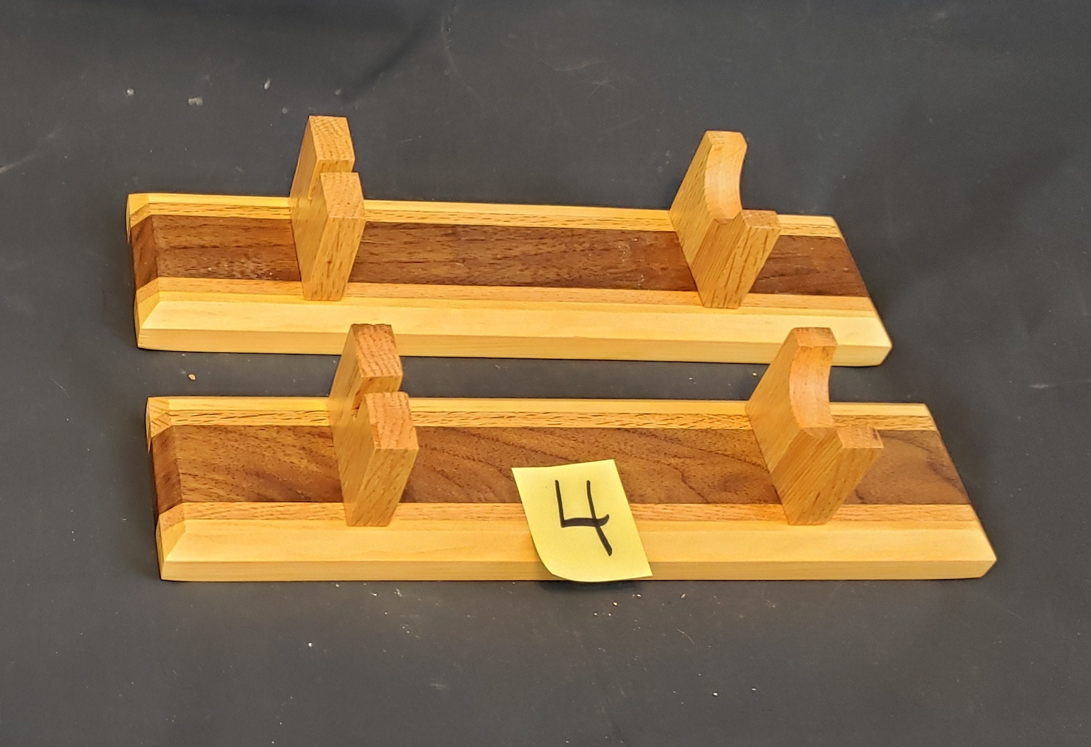 Mixed Wood Knife Display Stand Custom Hand Made Etsy