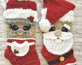 Christmas Stocking - Handmade Stockings - Nellas Cottage - Farmhouse Stockings - Heirlooms - Keepsakes - Christmas - Stockings - Handmade