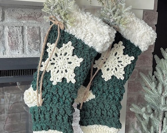 Christmas Stocking - Handmade Stockings - Nellas Cottage - Farmhouse Stockings - Heirlooms - Keepsakes - Christmas - Stockings - Handmade