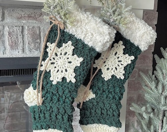 Christmas Stocking - Handmade Stockings - Nellas Cottage - Farmhouse Stockings - Heirlooms - Keepsakes - Christmas - Stockings - Handmade