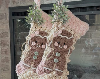Christmas Stocking - Handmade Stockings - Nellas Cottage - Farmhouse Stockings - Heirlooms - Keepsakes - Christmas - Stockings - Handmade