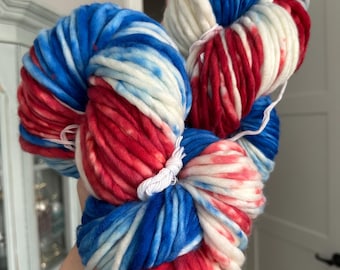 ROCKET POP - Hand Dyed Yarn - Nellas Cottage - Hand Dyed Fiber - Fiber Yarns - Yarn - Maker - Crochet - Knit - Knitting