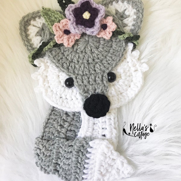 Crochet Pattern - INSTANT PDF DOWNLOAD - Fox - Boho Fox - Crochet Fox - Woodland Animals - Boho Fox Pattern - Nellas Cottage - Patterns