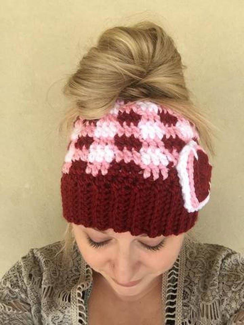 Crochet Pattern - INSTANT PDF DOWNLOAD - Plaid Hat Pattern - Slouchy ...