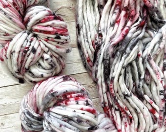 TRUE CRIME JUNKIE- Hand Dyed Yarn - Nellas Cottage - Hand Dyed Fiber - Fiber Yarns - Yarn - Maker - Crochet - Knit - Knitting