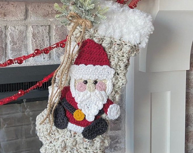 Featured listing image: Christmas Stocking - Handmade Stockings - Nellas Cottage - Farmhouse Stockings - Heirlooms - Keepsakes - Christmas - Stockings - Handmade