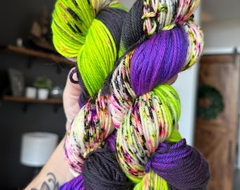 IT'S FRICKEN BATS - Hand Dyed Merino Wool Yarn