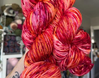POPPY FIELDS - Hand Dyed Merino Wool Yarn