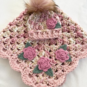 Crochet Baby Blanket - Baby Blanket - Handmade Baby Blanket - Baby Flower Blanket - Crocheted Baby Blanket - Baby