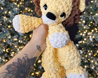 Crocheted Lion Plushie - Stuffed Animals - Nellas Cottage - Lion Toy - Baby Lion- Lion Plushie