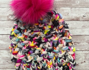 Handmade Knit Beanie - Knit Hat - Knit Accessories - Winter Beanie - Nellas Cottage