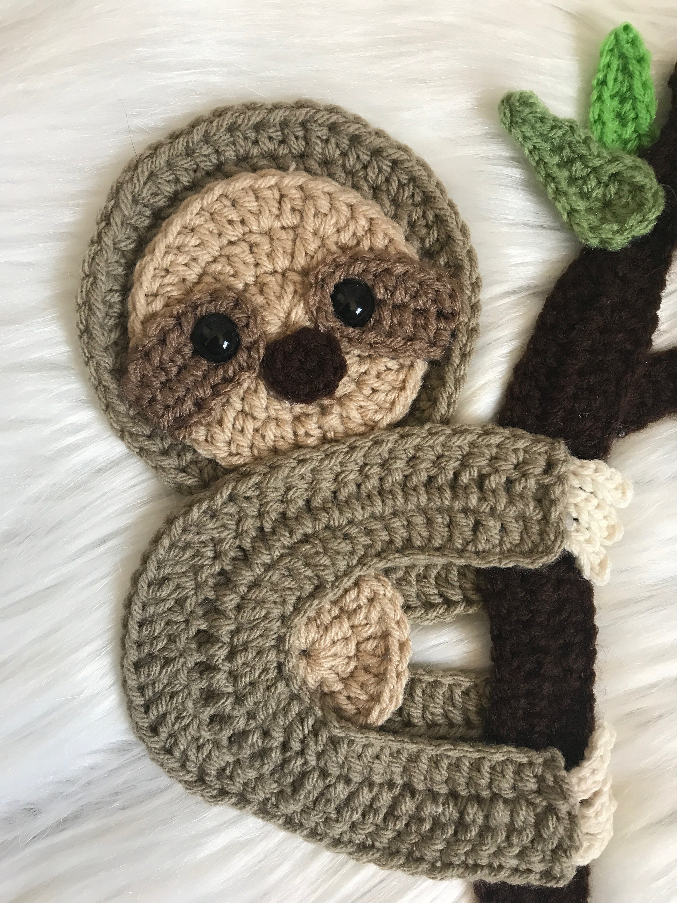 Crochet Pattern  INSTANT DOWNLOAD  Crochet Sloth  Sloth  Baby Sloth  