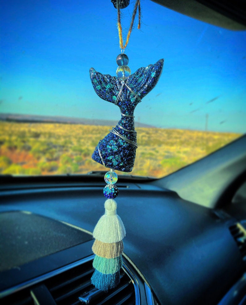 Hand Made Gifts Resin Art Rear View Mirror Hanger Car Accessories