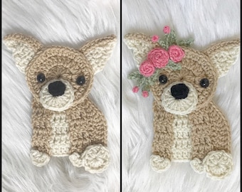Crochet Pattern - INSTANT PDF DOWNLOAD - Pattern - Chihuahua Pattern - Nellas Cottage - Crochet Chihuahua Pattern - Crochet Dogs - Dog