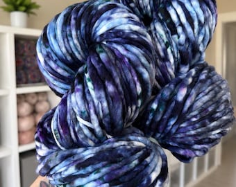 BLUEBERRY JAM - Hand Dyed Merino Wool Yarn