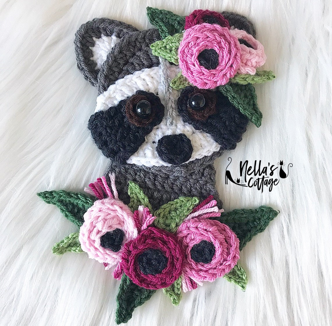 Crochet Pattern - INSTANT PDF DOWNLOAD - Crochet Raccoon - Boho - Boho ...