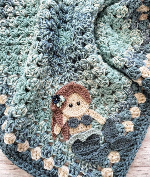 Blanket Mermaid Baby Blanket Crocheted Mermaid Blanket Baby