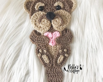 Crochet Pattern - INSTANT PDF DOWNLOAD - Otter - Crochet Otter Pattern - Crochet Otter - Otter Applique - Sea Otter - Crochet Pattern