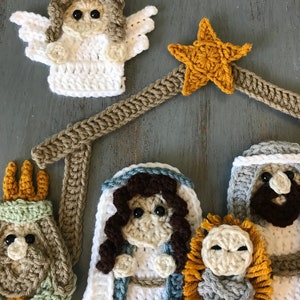 Crochet Pattern -INSTANT PDF DOWNLOAD - Nativity - Nativity Scene ...