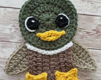 Crochet Pattern - INSTANT PDF DOWNLOAD - Duck Pattern - Crochet Duck - Nellas Cottage - Waddles the Duck - Crochet Duck Applique - Mallard