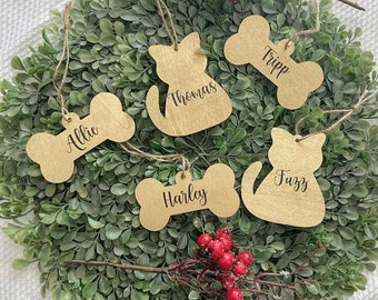 Christmas Stocking Tags - Personalized Tags - Name Tags - Nellas Cottage - Customizable Stocking Name Tags - Name Tag - Pet Name Tags - Pets