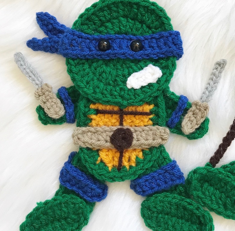 Crochet Pattern INSTANT PDF DOWNLOAD Pattern Turtles Ninjas Crochet Patterns Nellas Cottage Patterns Patterns Turtle Pattern image 4