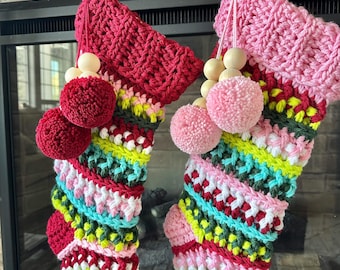 Merry & Bright Christmas Stocking