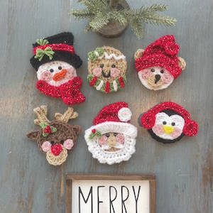 Crochet Pattern - INSTANT PDF DOWNLOAD - Pattern - Christmas - Christmas Patterns - Crochet - Crochet Christmas - Santa - Snowman