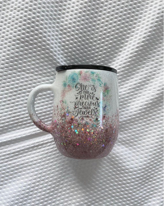 costa coffee glitter cup