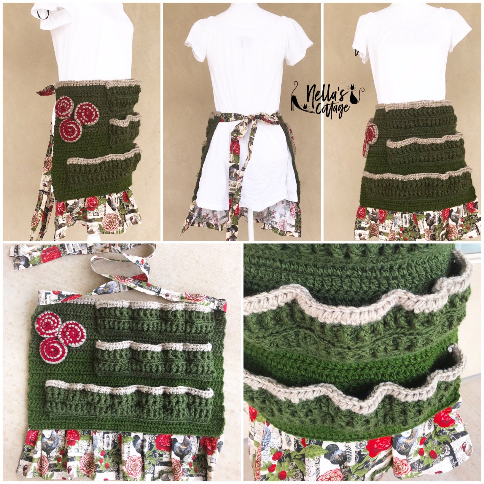 Crochet Pattern - INSTANT PDF DOWNLOAD - Crochet Egg Apron