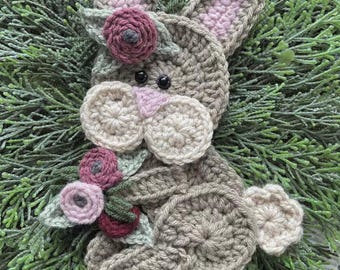 Crochet Pattern - INSTANT PDF DOWNLOAD - Bunny - Boho Bunny - Crochet Bunny - Woodland Animals - Boho Pattern - Nellas Cottage - Patterns