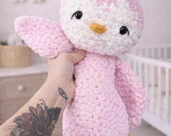 Crocheted Penguin Plushie - Stuffed Animals - Nellas Cottage - Penguin Toy - Baby Penguin  - Penguin Amigurumi - Crochet - Handmade