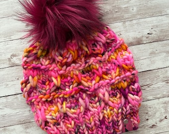 Handmade Knit Beanie - Knit Hat - Knit Accessories - Winter Beanie - Nellas Cottage