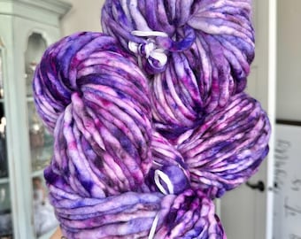 Royal Lupine- Hand Dyed Yarn - Nellas Cottage - Hand Dyed Fiber - Fiber Yarns - Yarn - Maker - Crochet - Knit - Knitting