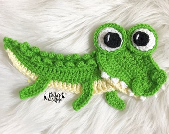 Crochet Pattern - INSTANT DOWNLOAD - Crochet Alligator - Nellas Cottage - Crochet - Alligator - Reptile - Crocodile - Crochet Reptile