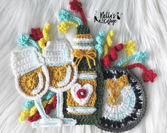 Nella's Exclusive Crochet Pattern - INSTANT PDF DOWNLOAD - Crochet Patterns - New Years - Happy New Year - New Year Crochet - Crochet