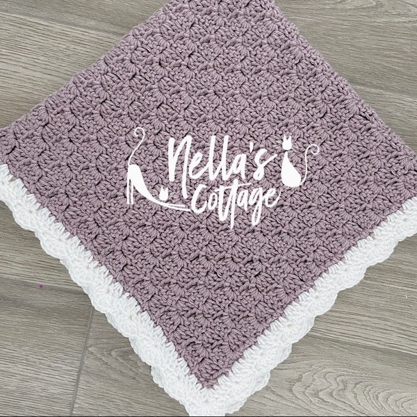 Crochet Pattern - INSTANT PDF DOWNLOAD  - Baby Blanket - Nellas Cottage - Corner to Corner Blanket - C2C Pattern - C2C