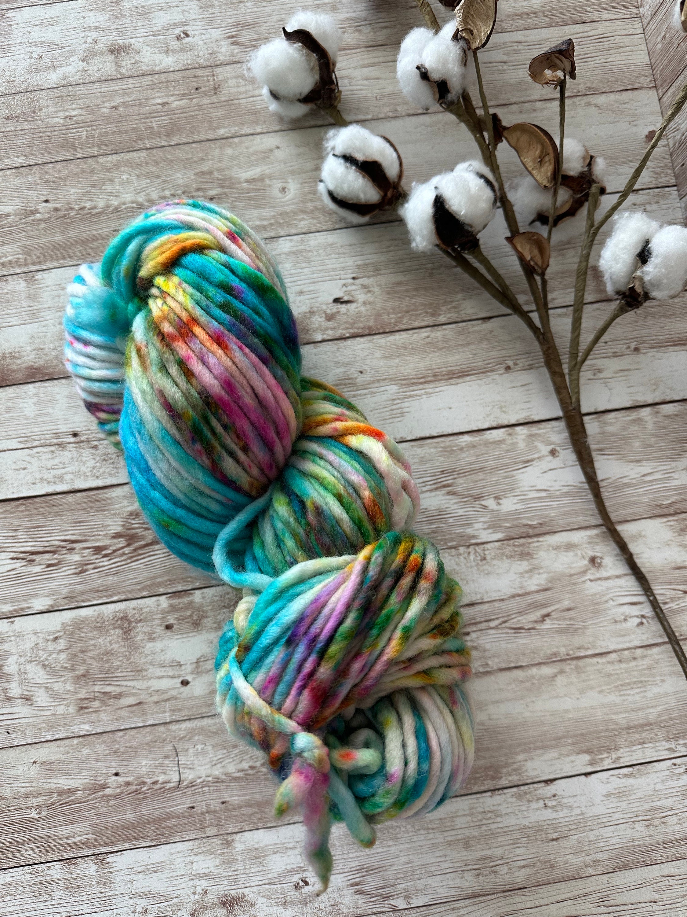 Jelly Bean Super Bulky Hand Dyed Yarn Nellas Cottage Hand Dyed