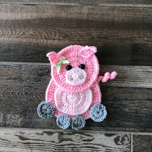 Crochet Pattern Farm Animal Patterns INSTANT PDF DOWNLOAD Crochet Appliques Applique Patterns Horse Cow Pig Duck Chicken zdjęcie 3