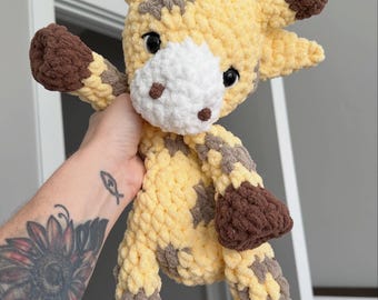 Crocheted Giraffe Plushie - Stuffed Animals - Nellas Cottage - Giraffe Toy - Baby Giraffe  - Giraffe Amigurumi - Crochet - Handmade